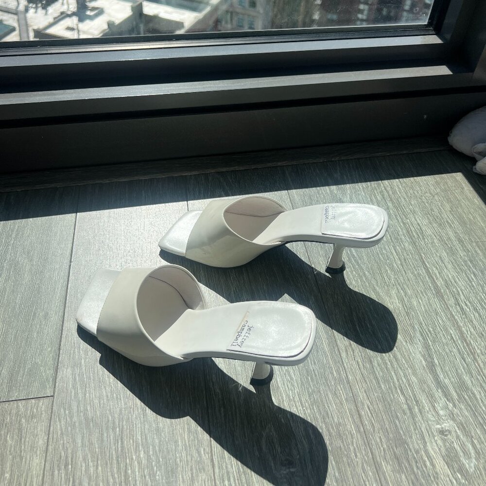 Jeffrey Campbell White Low Heels